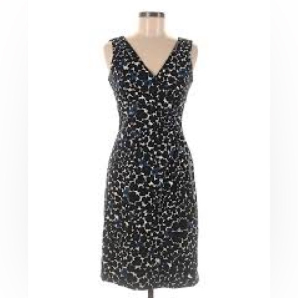90’s Vintage Donna Ricco Floral V-Neck Sleeveless Mini Dress